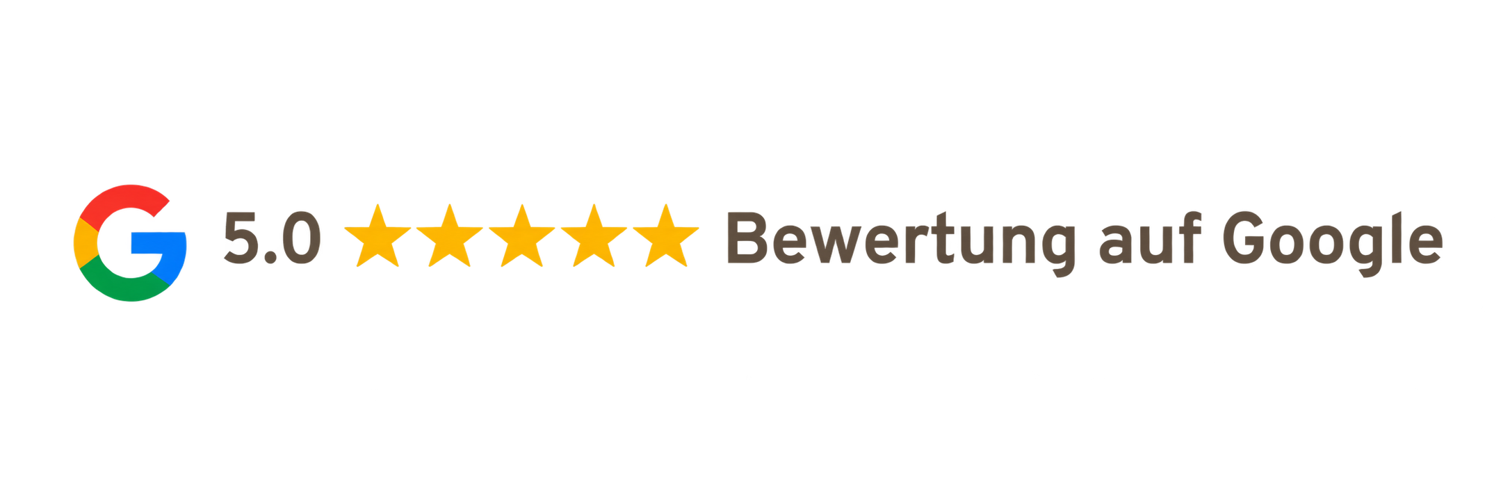 TopCleaners Reinigungsfirma Salzburg – Grafik mit 5,0 Sternen und Bewertung auf Google