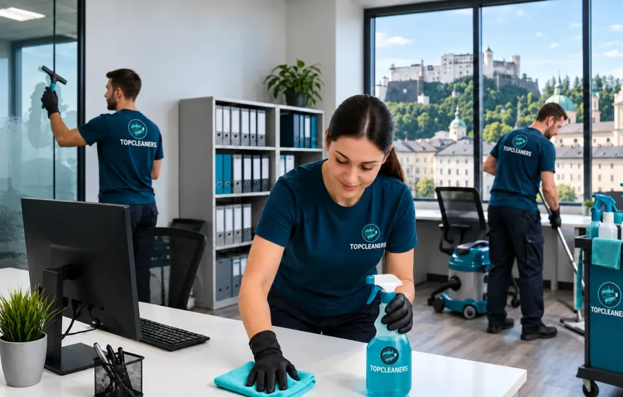 TopCleaners – Reinigungsteam Salzburg Die professionelle Reinigungsfirma Salzburg mit 100 % Zufriedenheitsversprechen TopCleaners e.U.